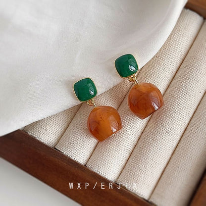 Resin Earring Alloy Drop