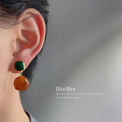 Resin Earring Alloy Drop