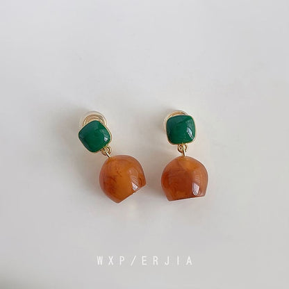Resin Earring Alloy Drop