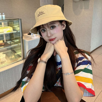 Reversible Embroidered Hat Lettering Bucket