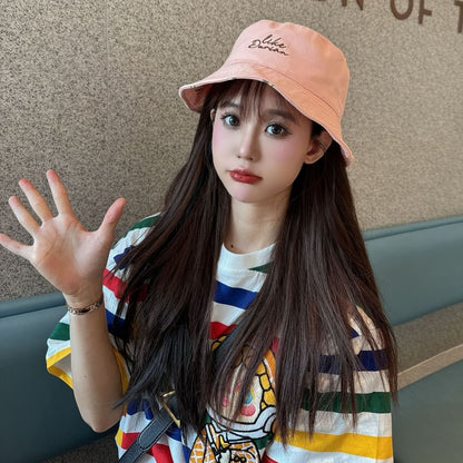 Reversible Embroidered Hat Lettering Bucket