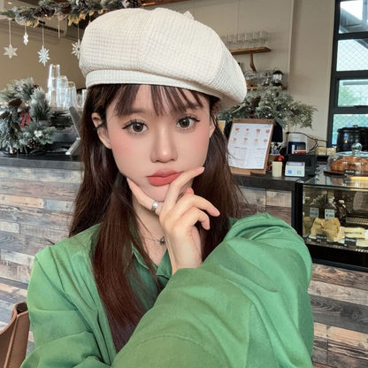 Waffle Plain Beret