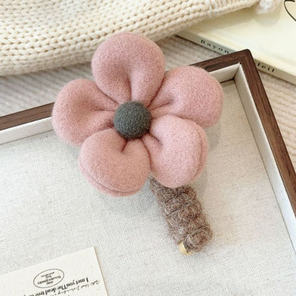 Floral Fabric Coil Hair Tie