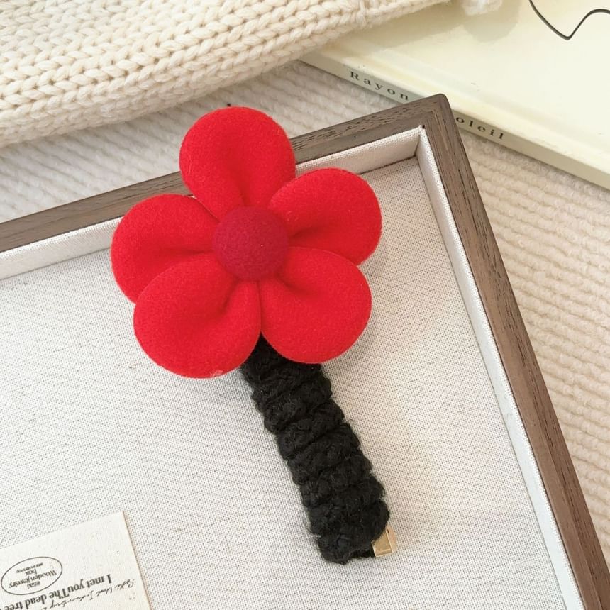 Floral Fabric Coil Hair Tie