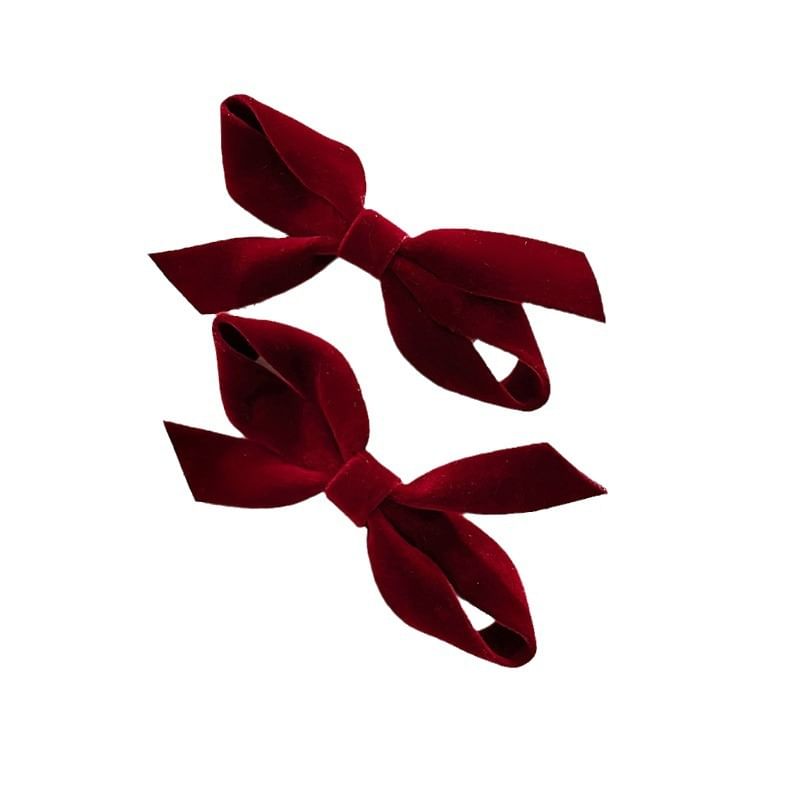 Bow Velvet Hair Clip