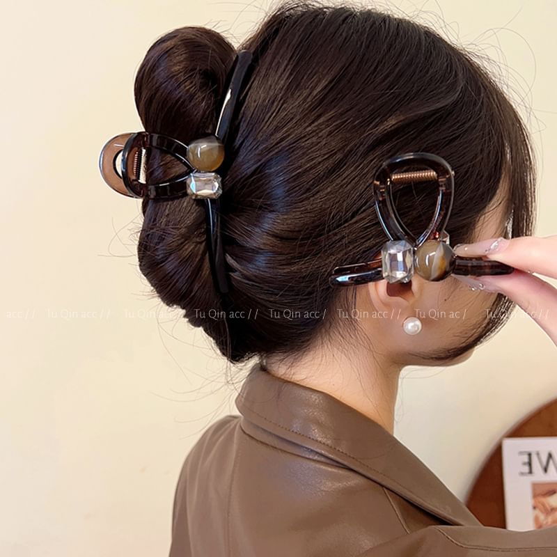 Embellished Plastic Hair Clamp (Various Designs)