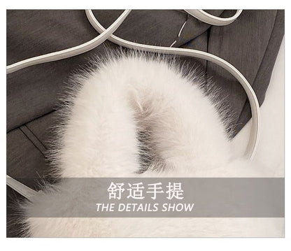 Plain Fluffy Crossbody Bag