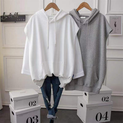 Hoodie Sleeveless Plain