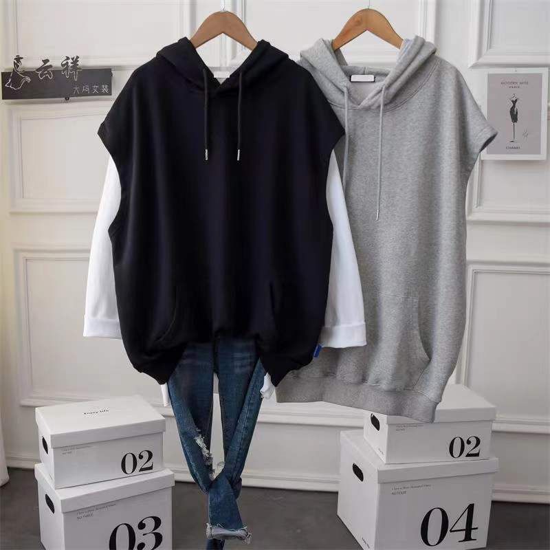 Hoodie Sleeveless Plain