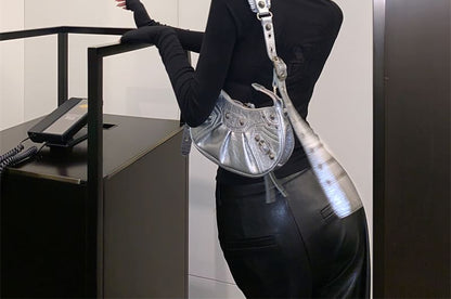 Long-Sleeve Crew Neck Angel Print T-Shirt