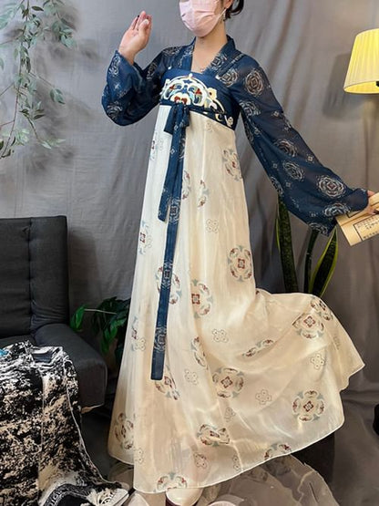 Patterned Hanfu Costume Set