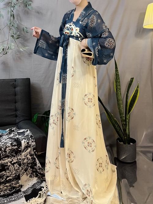 Patterned Hanfu Costume Set