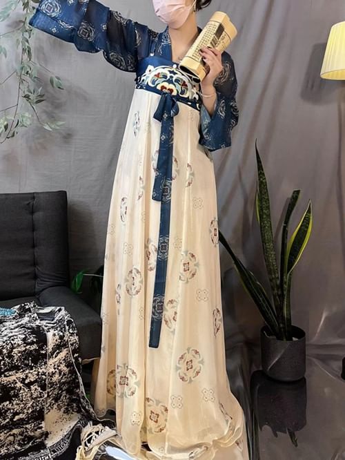 Patterned Hanfu Costume Set