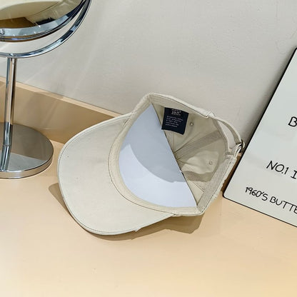 Lettering Applique Cap Distressed Baseball