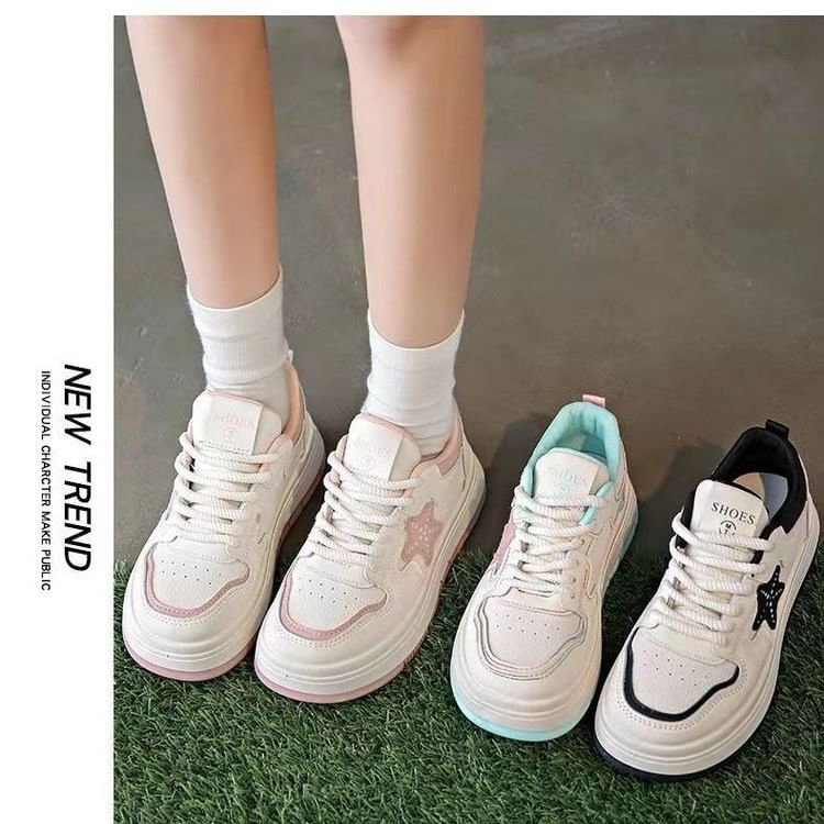 Star Accent Platform Sneakers