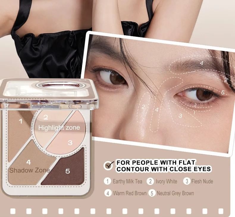 5 Shades Eyebrow Palette