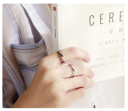 Couple Matching Serpent Open Ring