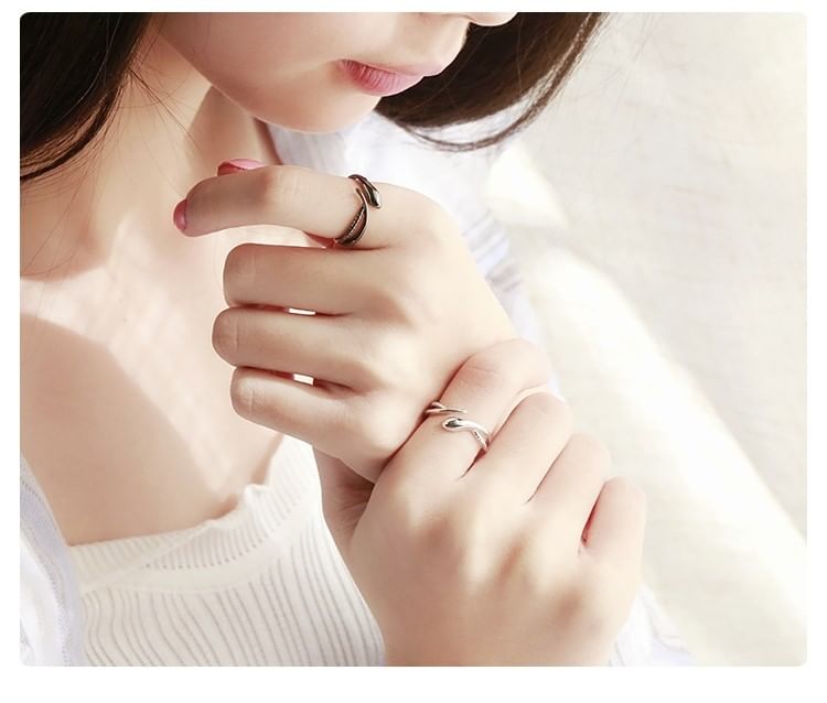 Couple Matching Serpent Open Ring