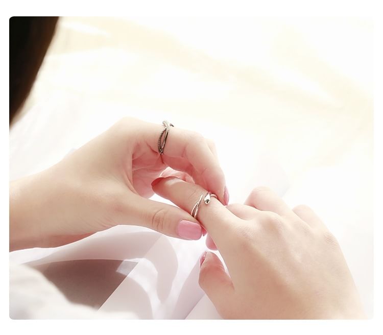 Couple Matching Serpent Open Ring