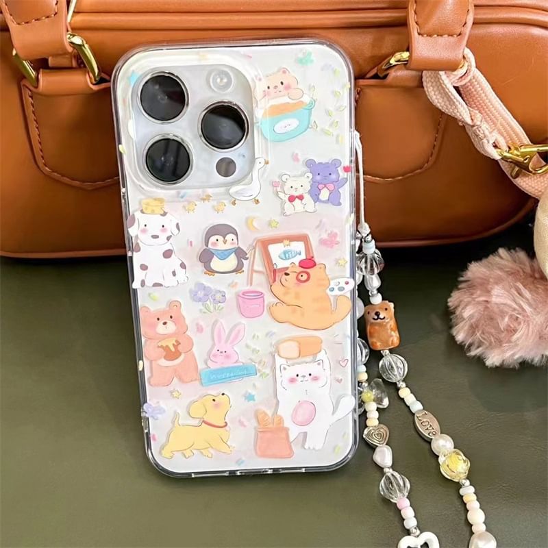 Animal Phone Case - iPhone 15 Pro Max / 15 Pro / 15 Plus / 15 / 14 Pro Max / 14 Pro / 14 Plus / 14 / 13 Pro Max / 13 Pro / 13 / 13 mini / 12 Pro Max / 12 Pro / 12 / 12 mini / 11 Pro Max / 11 Pro / 11