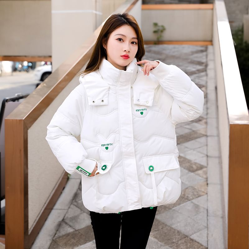 Hooded Zip-Up Padded Jacket