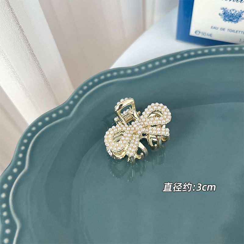 Rhinestone / Faux Pearl Alloy Hair Clamp / Set