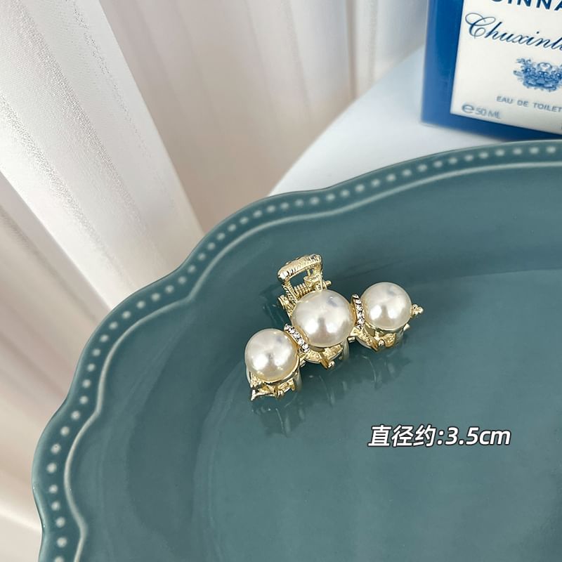 Rhinestone / Faux Pearl Alloy Hair Clamp / Set