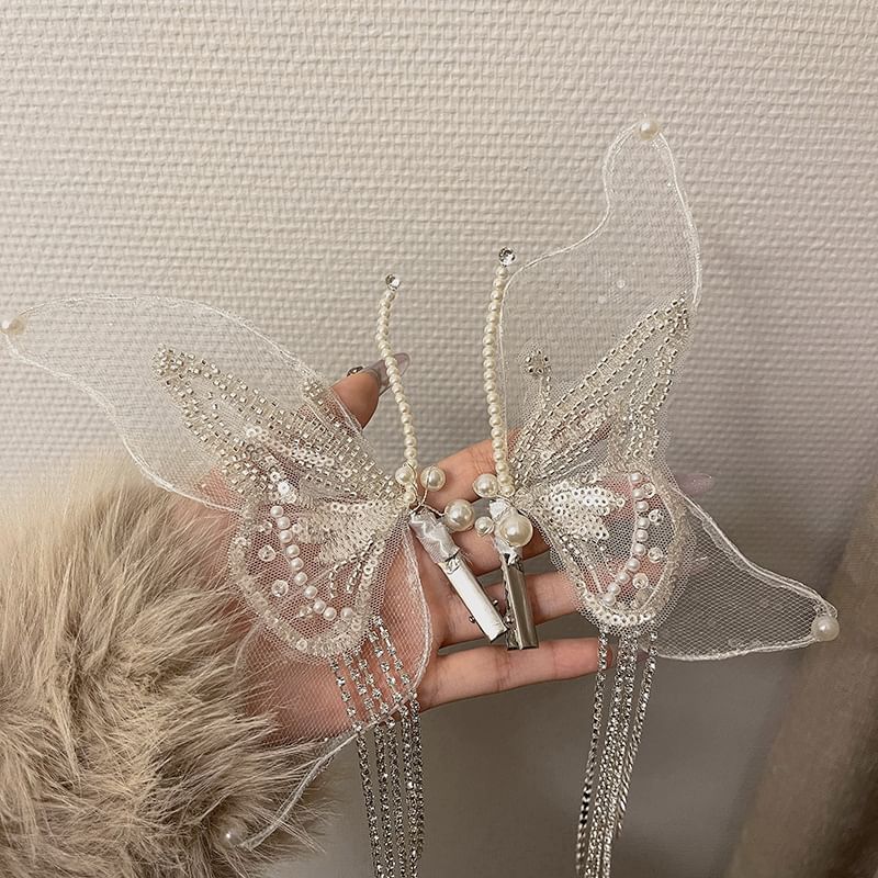 Set Hair Mesh Butterfly of 2: Clip