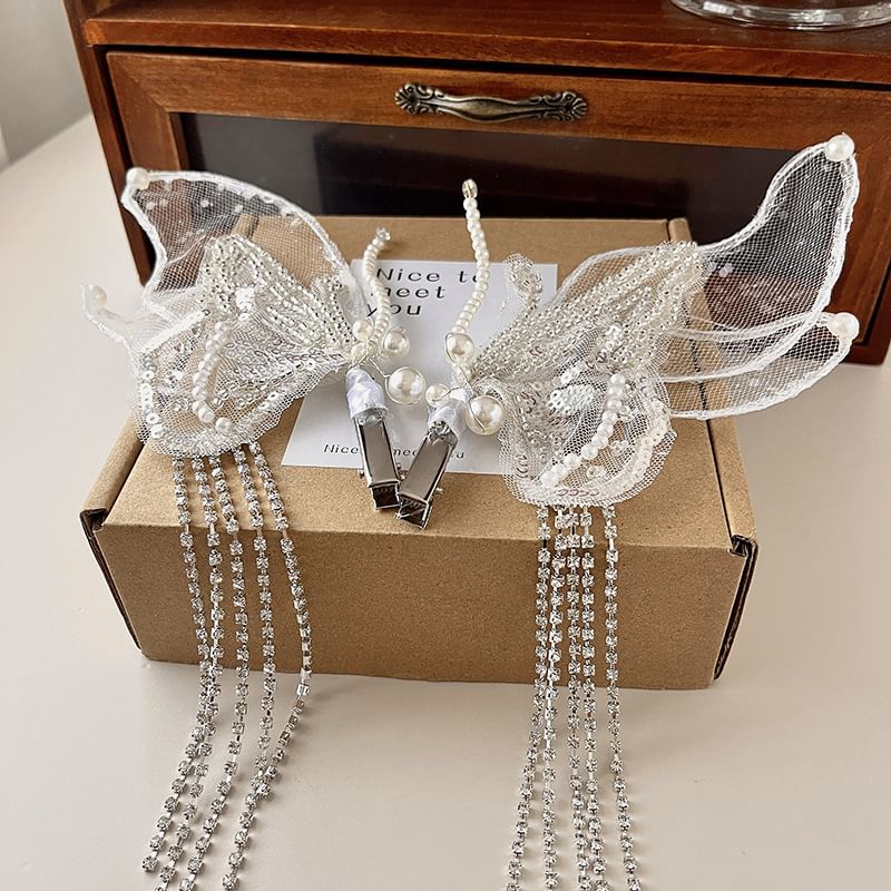 Set Hair Mesh Butterfly of 2: Clip