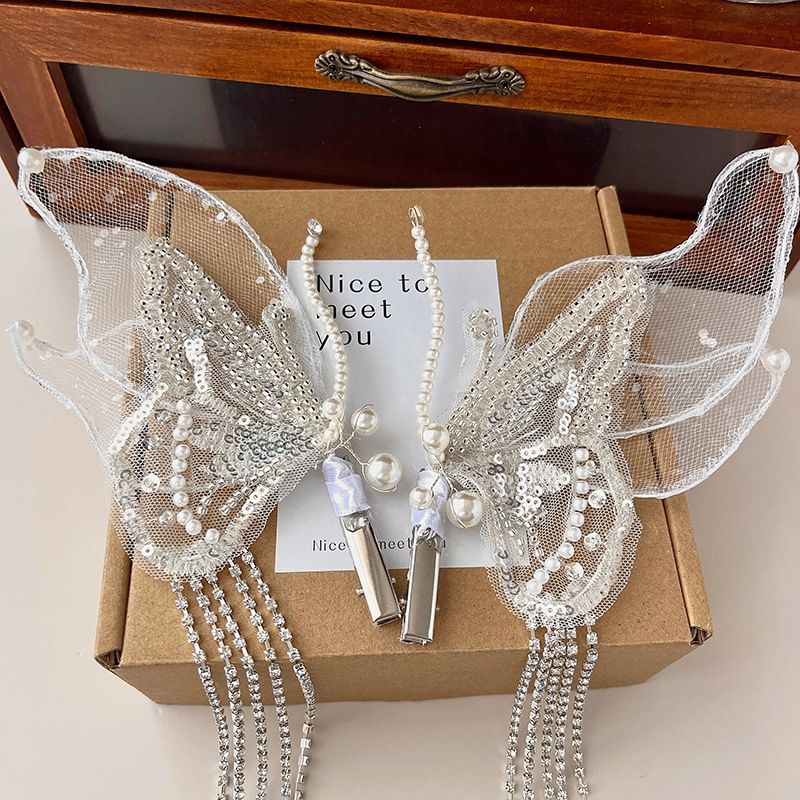 Set Hair Mesh Butterfly of 2: Clip