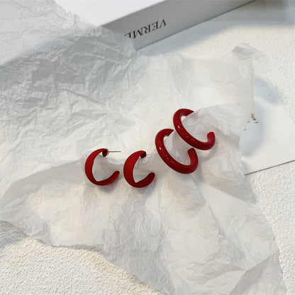 (Various Designs) Open Earring Alloy Hoop