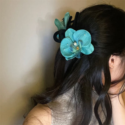 Floral Clamp Fabric Hair