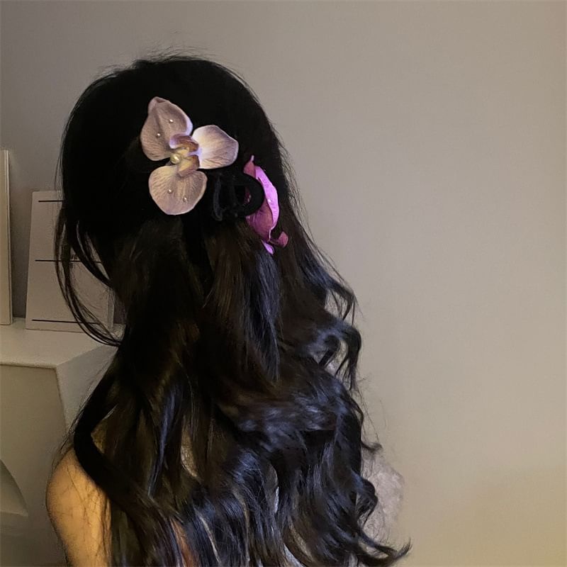 Floral Clamp Fabric Hair