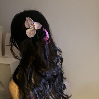 Floral Clamp Fabric Hair