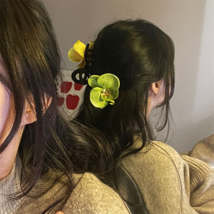 Floral Clamp Fabric Hair