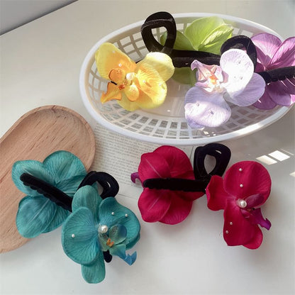 Floral Clamp Fabric Hair