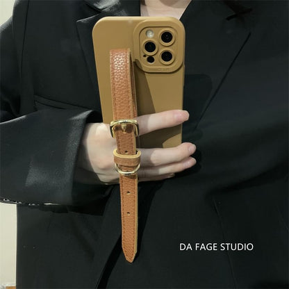 Phone Strap Pearl Faux Case