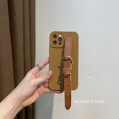 Phone Strap Pearl Faux Case