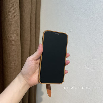Phone Strap Pearl Faux Case
