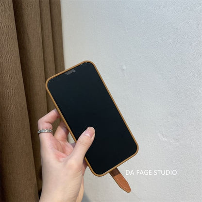 Phone Strap Pearl Faux Case