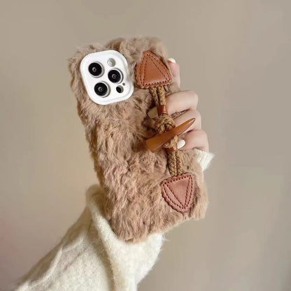 Button Case Chenille Toggle Phone