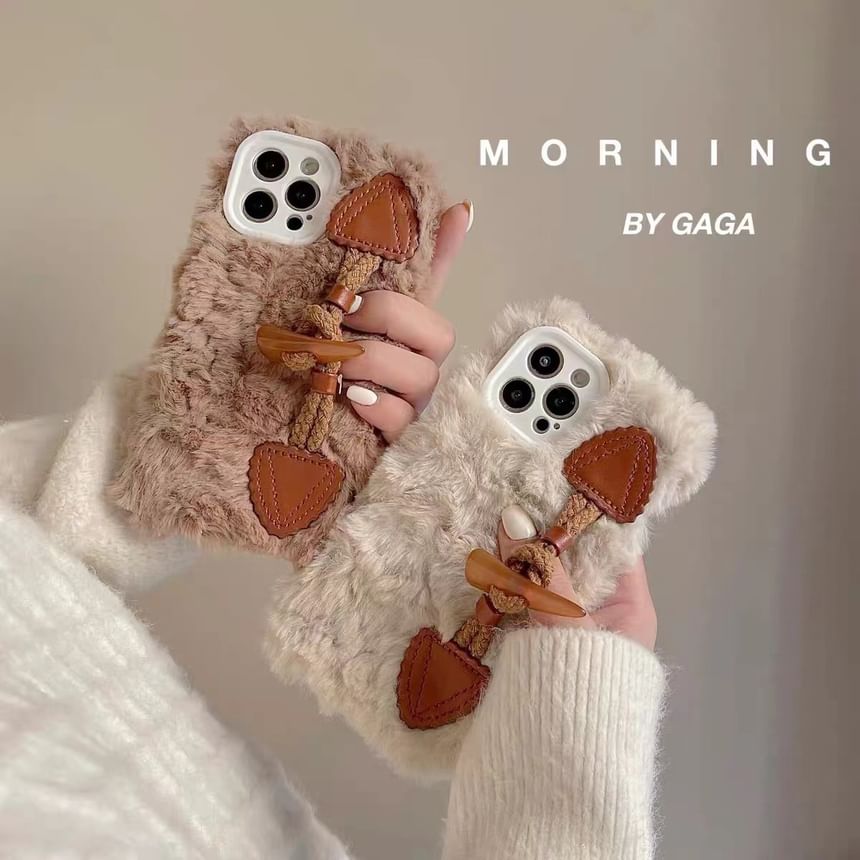 Button Case Chenille Toggle Phone