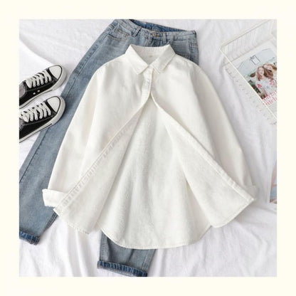 Plain Collared Shacket