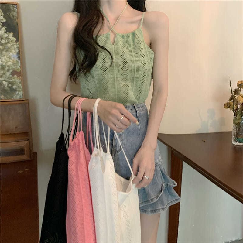 Plain Top Camisole Knit