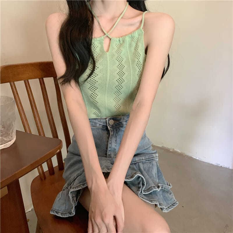 Plain Top Camisole Knit