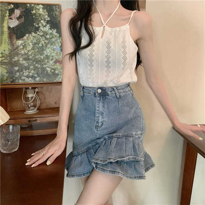 Plain Top Camisole Knit