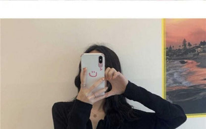 Plain Cardigan Zip Collared