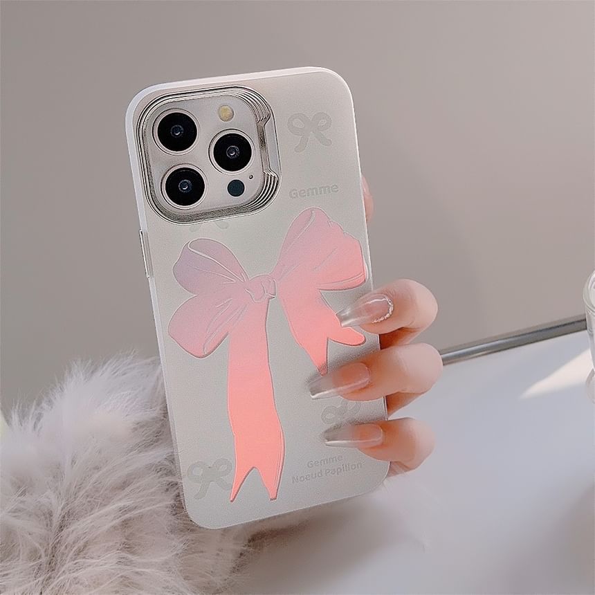 Ribbon Pom Pom Phone Case