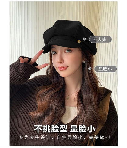 Cap Newsboy Metal Disc