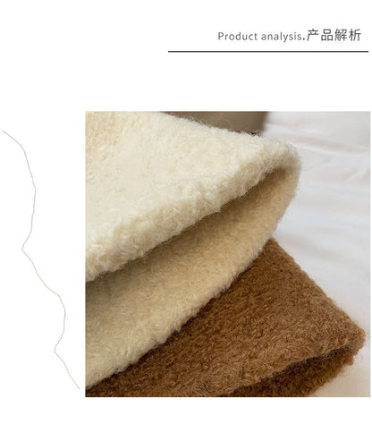 Plain Hat Wool Cloche